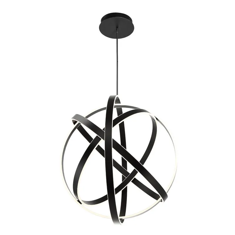 Modern Forms PD-61738-BK 3500K 202 Watt Kinetic LED Chandelier in Black