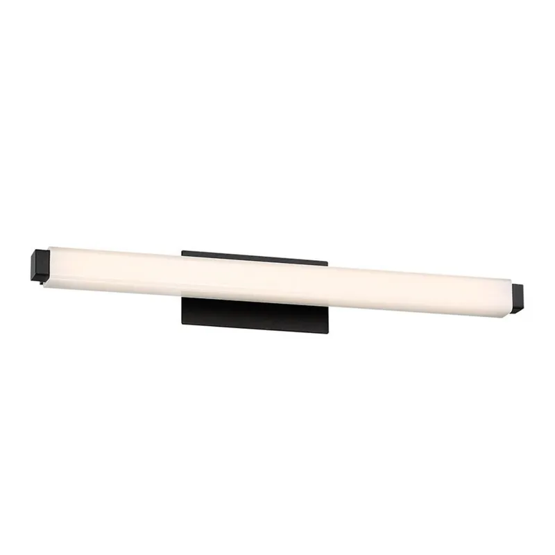 Modern Forms WS-21718-30-BK 3000K 15.5 Watt Mini Vogue LED Bathroom Vanity & Wall Light in Black