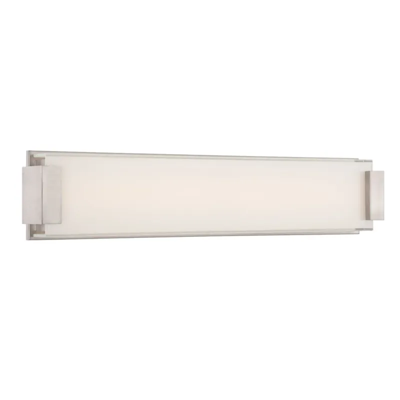 Modern Forms WS-3226-BN 3000K 50 Watt Polar LED Bathroom Vanity & Wall Light in Brushed Nickel