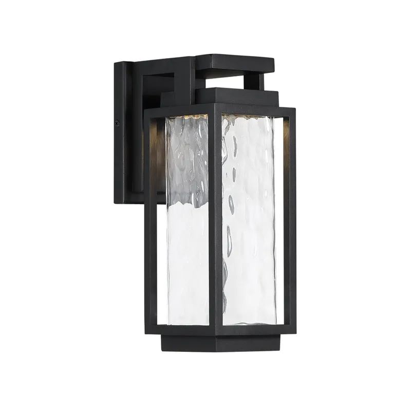 Modern Forms WS-W41918-BK 3000K 15 Watt Two If By Sea LED Outdoor Wall Light in Black