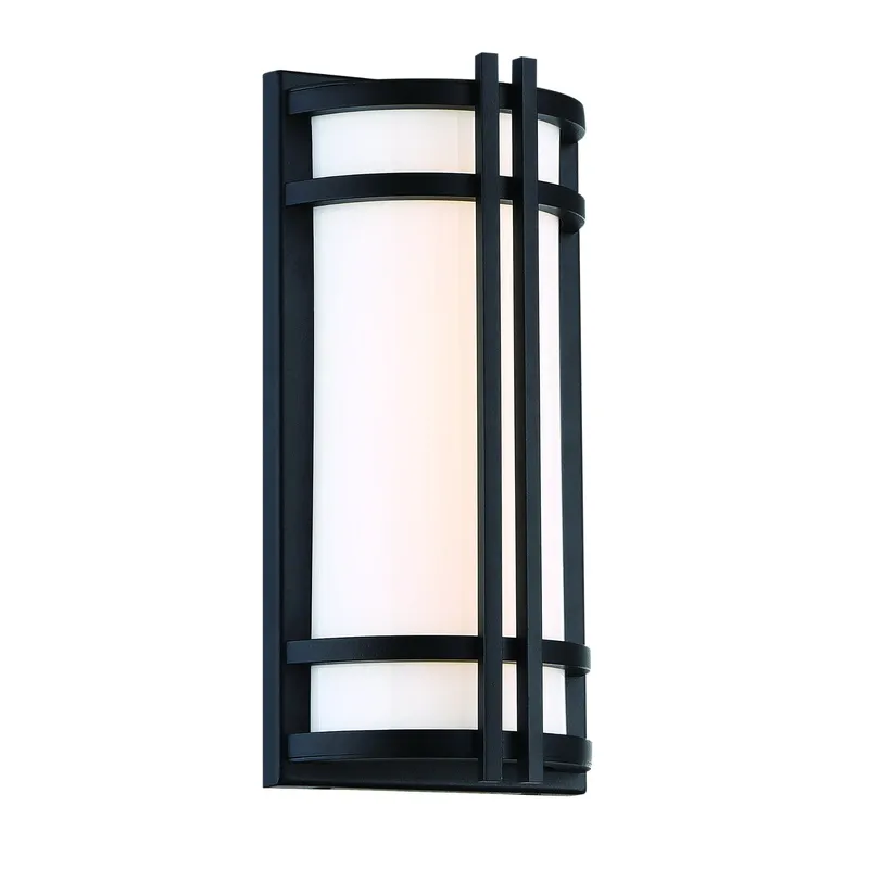 Modern Forms WS-W68618-BK 3000K 19 Watt Skyscraper LED Outdoor Wall Light in Black