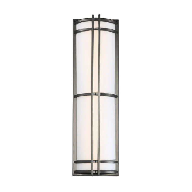 Modern Forms WS-W68627-BZ 3000K 24 Watt Skyscraper LED Outdoor Wall Light in Bronze
