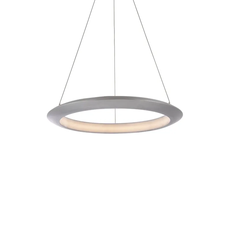 Modern Forms PD-55024-35-AL 3500K 21.6 Watt The Ring LED Pendant in Brushed Aluminum