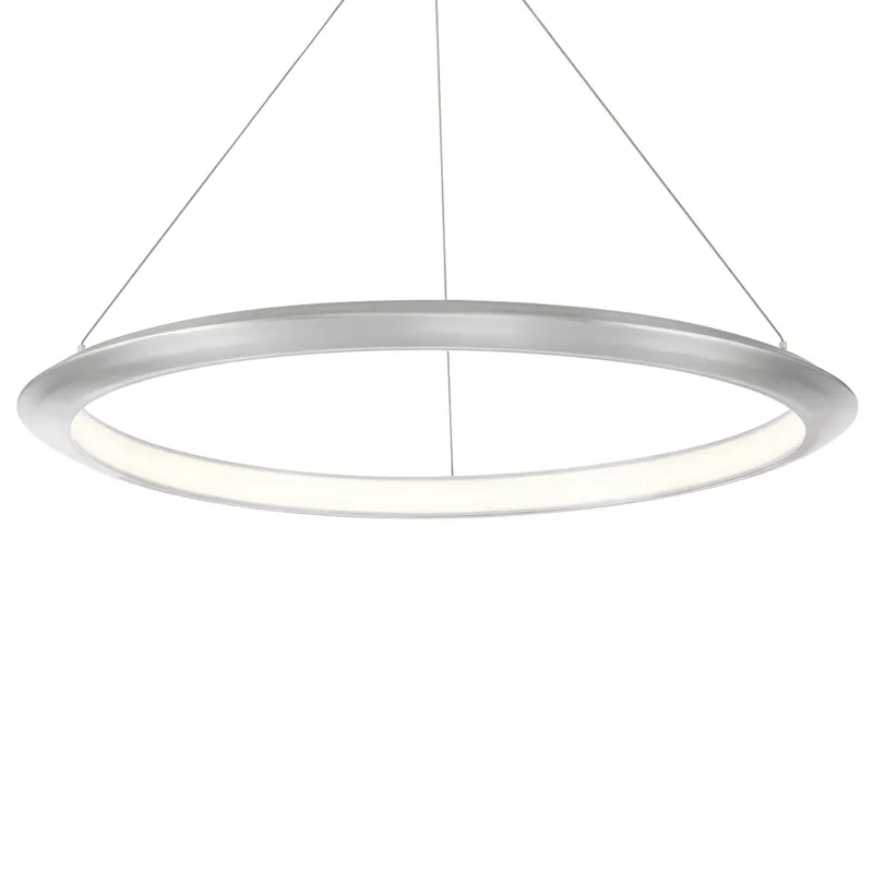 Modern Forms PD-55036-27-AL 2700K 30.1 Watt The Ring LED Pendant in Brushed Aluminum