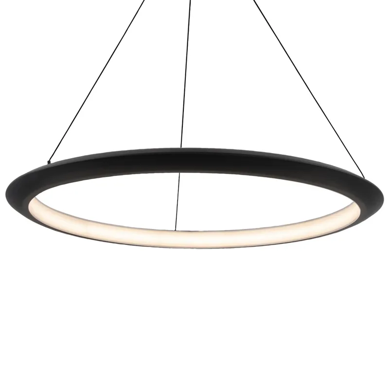Modern Forms PD-55036-30-BK 3000K 30.09 Watt The Ring LED Pendant in Black