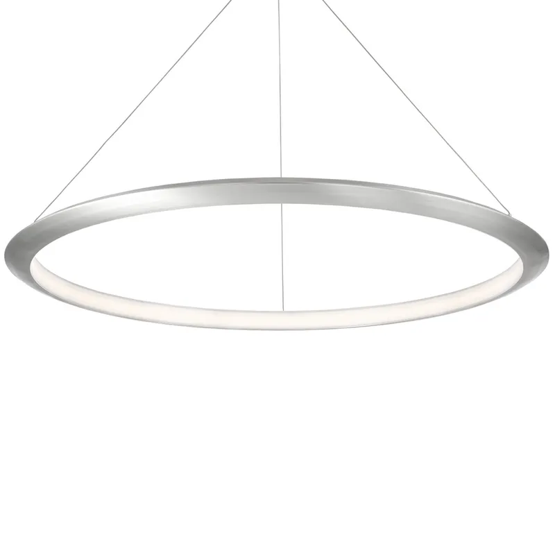 Modern Forms PD-55048-30-AL 3000K 43.89 Watt The Ring LED Pendant in Brushed Aluminum