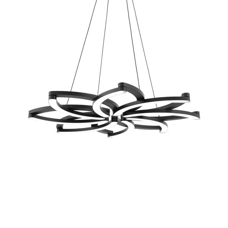 Modern Forms PD-73032-BK 3000K 45.2 Watt Bloom LED Chandelier in Black