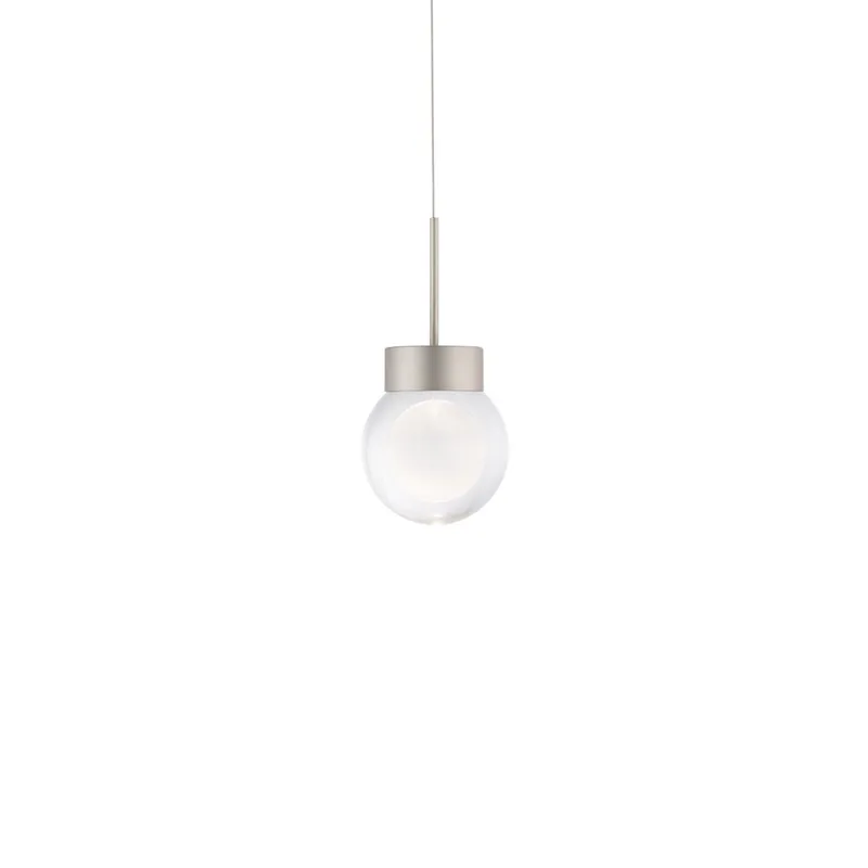 Modern Forms PD-82006-SN 3000K 9 Watt Double Bubble LED Pendant in Satin Nickel
