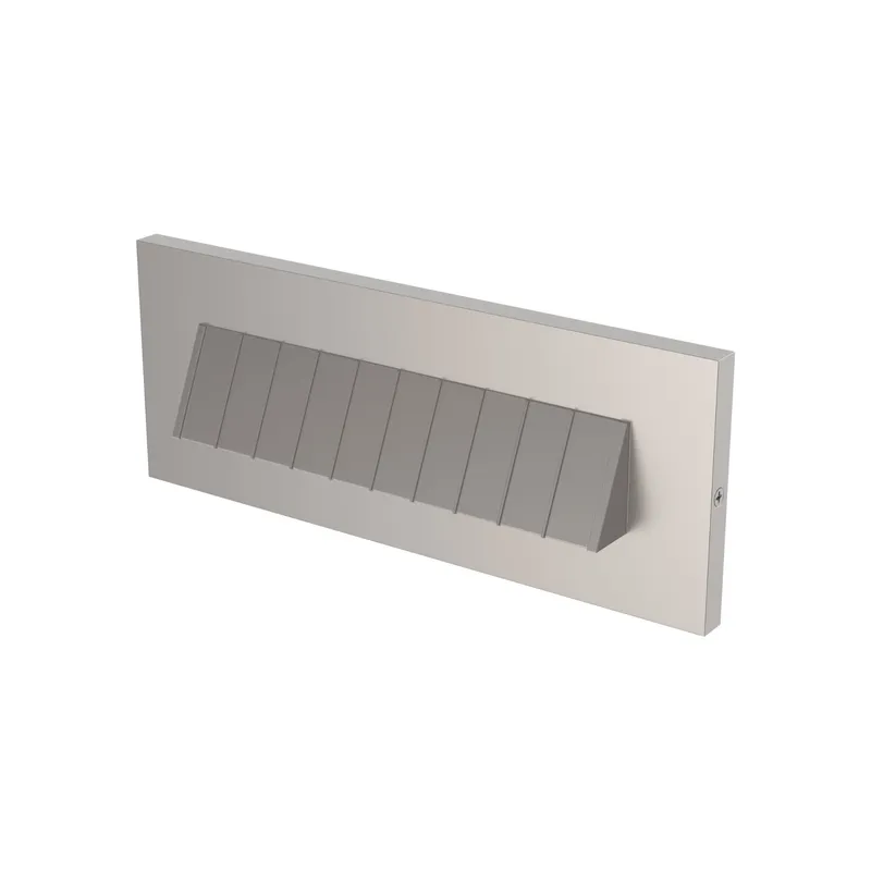Tarpa LED Brick Light Transitional Landscape Fixture 3.3125" Height in Satin Nickel