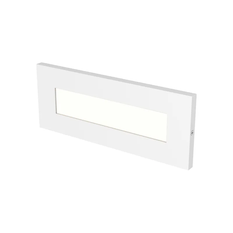 Vitra Amber LED Brick Light Transitional Landscape Fixture 3.3125" Height in White