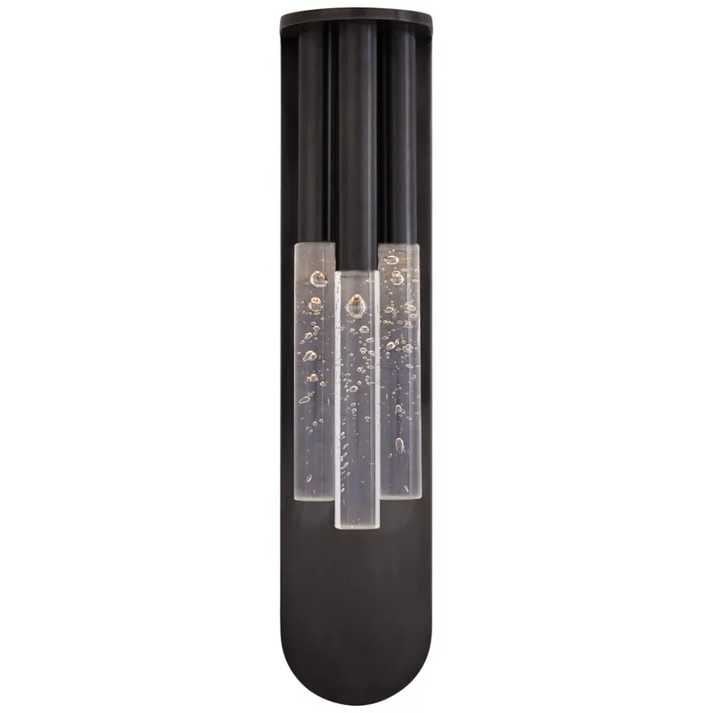 Kelly Wearstler Rousseau Medium Multi-Drop Sconce in Bronze with Seeded Glass Wall Light W4.5" x H20"