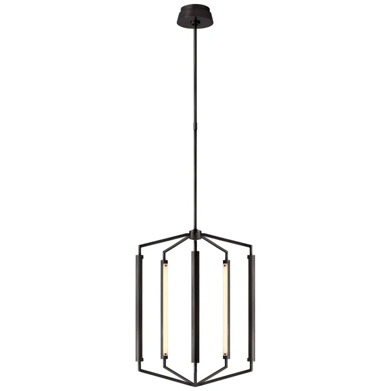 Kelly Wearstler Appareil Medium Lantern in Bronze Ceiling Light W20"