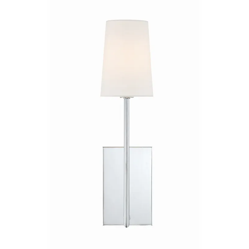 Lena 4.5'' Polished Chrome Sconce Silver 4.5"W x 18"H x 7"D