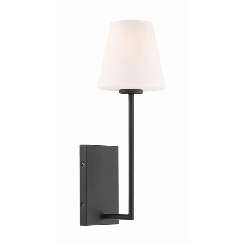 Lena 6'' Black Forged Sconce Black 6"W x 17.5"H x 7"D