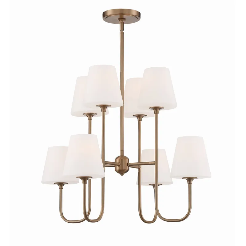 Keenan 28'' Vibrant Gold Chandelier Gold 28"W x 22.5"H x 28"D