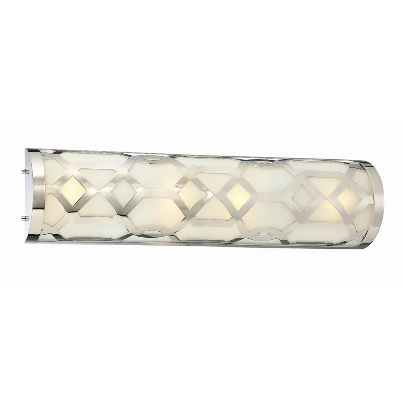 Libby Langdon Jennings 24'' Integrated LED Polished Nickel Bathroom Vanity Silver 24"W x 6.5"H x 4"D