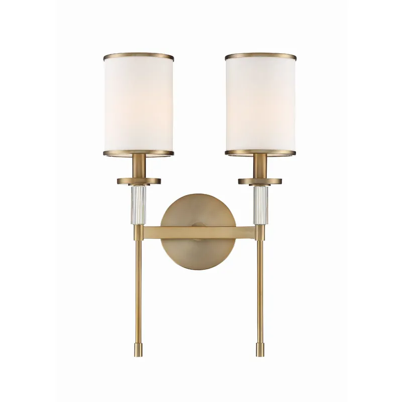 Hatfield 12'' Vibrant Gold Sconce Gold 12"W x 18.5"H x 6"D