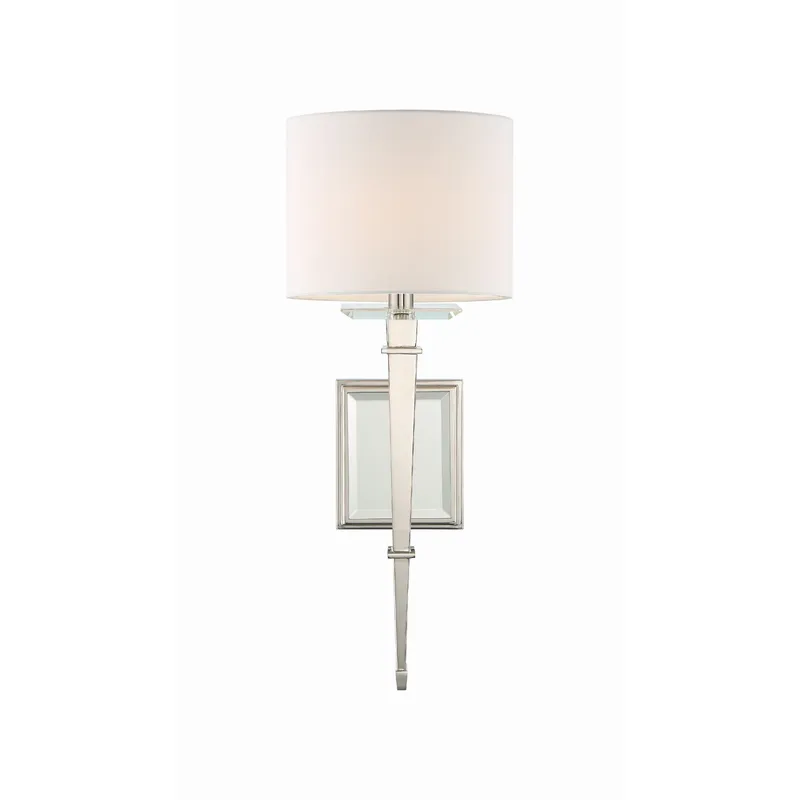 Clifton 8'' Polished Nickel Sconce Silver 8"W x 20"H x 8"D