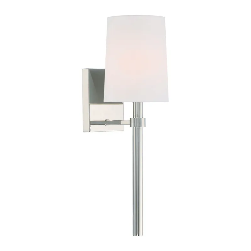 Bromley 5.5'' Polished Nickel Sconce Silver 5.5"W x 18.5"H x 7.25"D