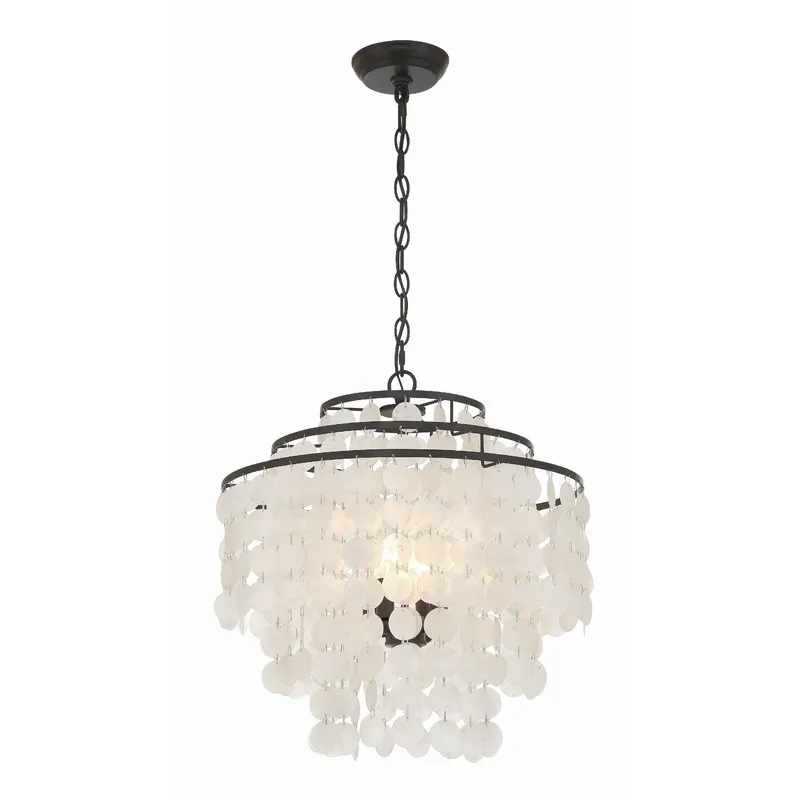 Brielle 18'' Dark Bronze Chandelier Bronze 18"W x 19.5"H x 18"D