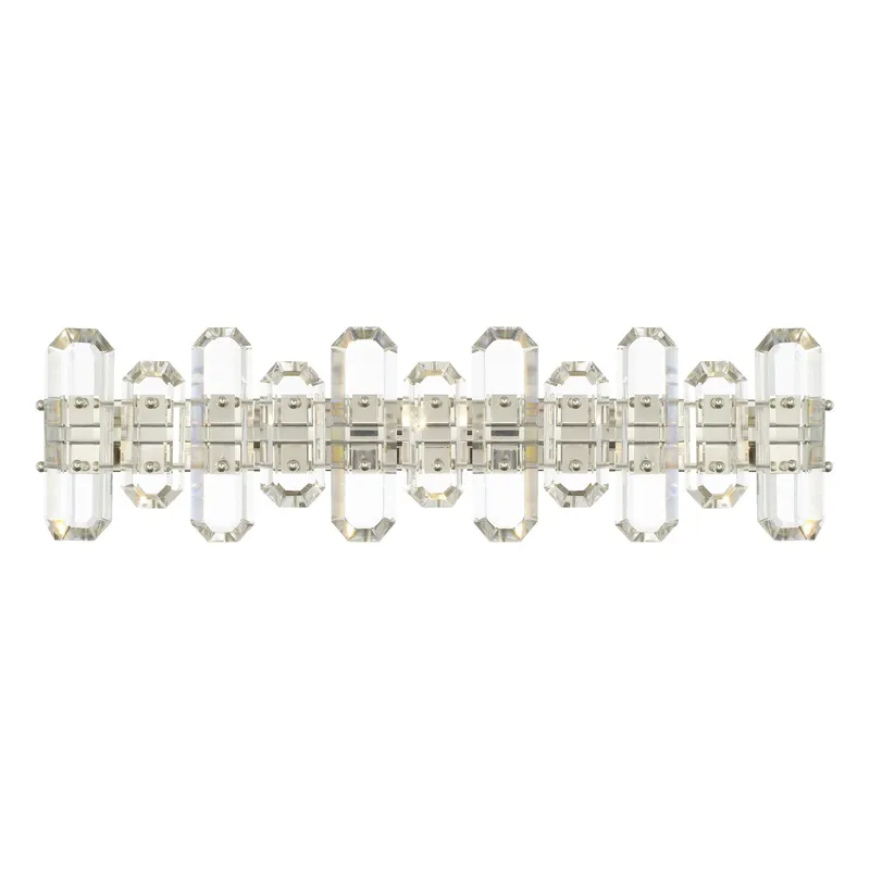 Bolton 25.25'' Polished Nickel Bathroom Vanity Silver 25.25"W x 8.5"H x 5.5"D