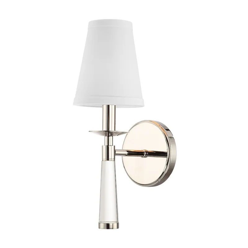 Baxter 5'' Polished Nickel Sconce Silver 5"W x 15"H x 7"D