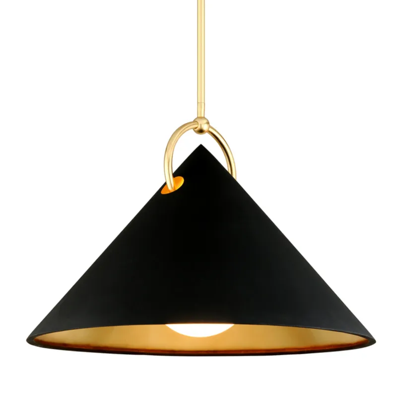 Charm 1-Light Chandelier in Gold Leaf 38W x 26.5H