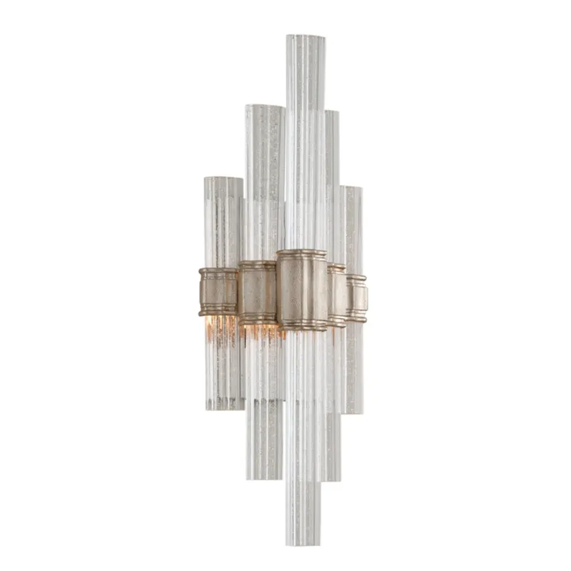 Viola 2-Light Wall Sconce in Warm Silver Leaf 7W x 20H