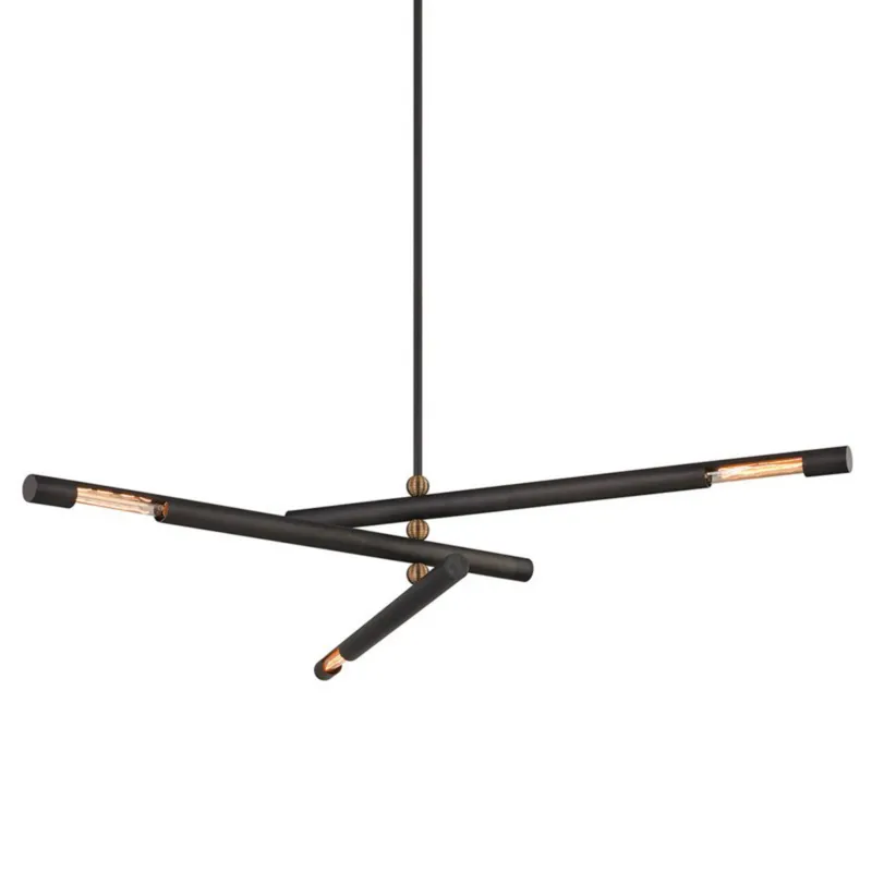 Hendrix 3-Light Chandelier in Bronze 62.25W x 10H