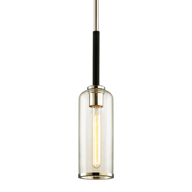 Aeon 1-Light Pendant in Texture Black 4.75W x 20H