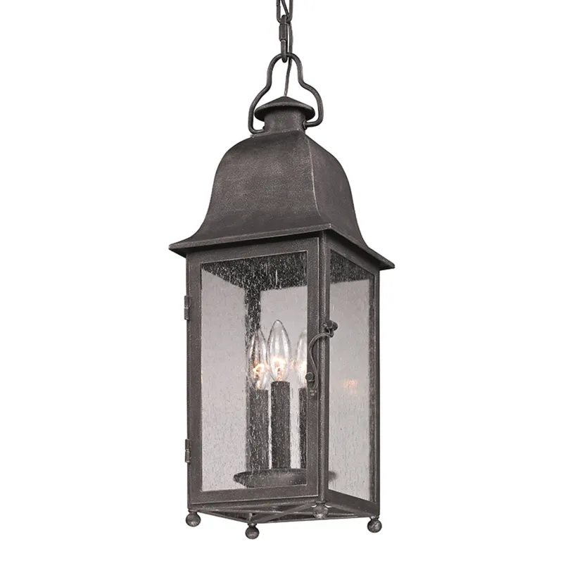 Larchmont 3-Light Exterior Lantern in Vintage Bronze 8L x 8W x 23.5H