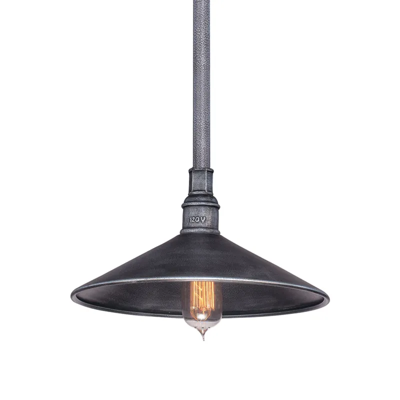 Toledo 1-Light Exterior Pendant in Old Silver 14W x 6.75H