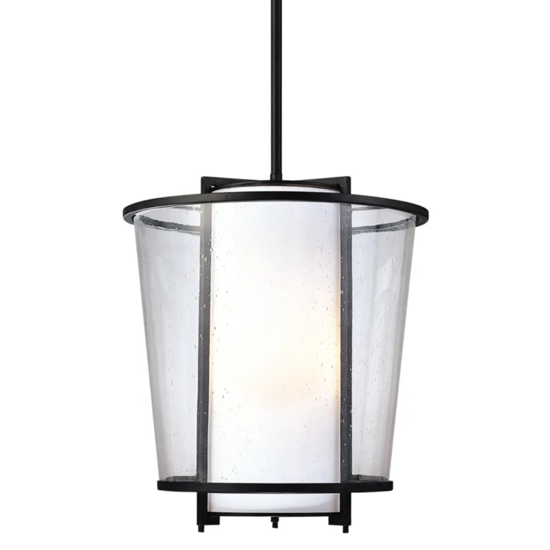 Bennington 3-Light Exterior Pendant in Texture Black 13.5W x 15.25H