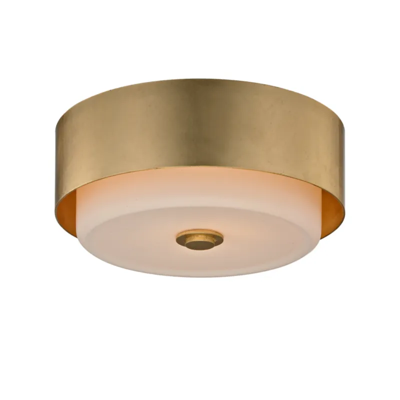 Allure 2-Light Flush Mount in Gold Leaf 13W x 5H