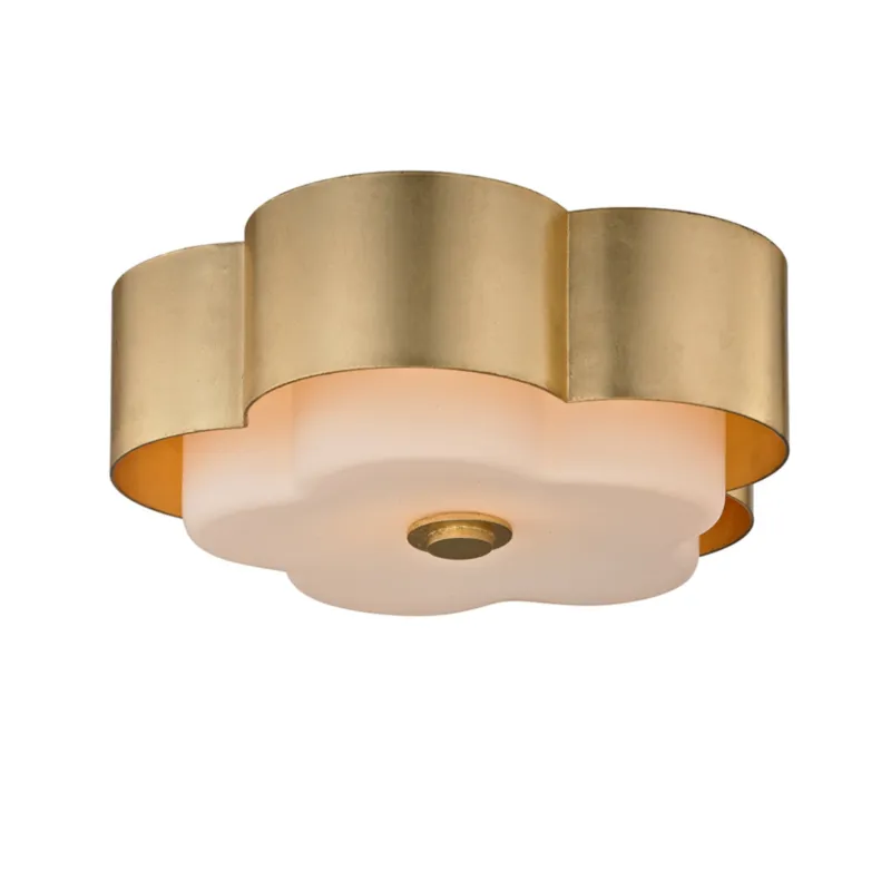 Allure 2-Light Flush Mount in Gold Leaf 13.5W x 5H