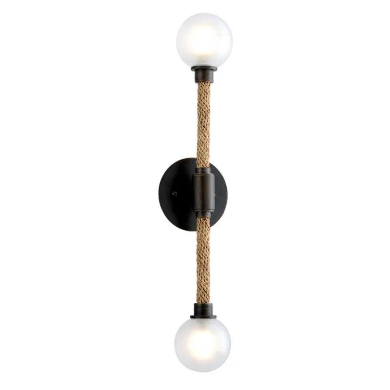 Nomad 2-Light Wall Sconce in Classic Bronze 5W x 23.75H