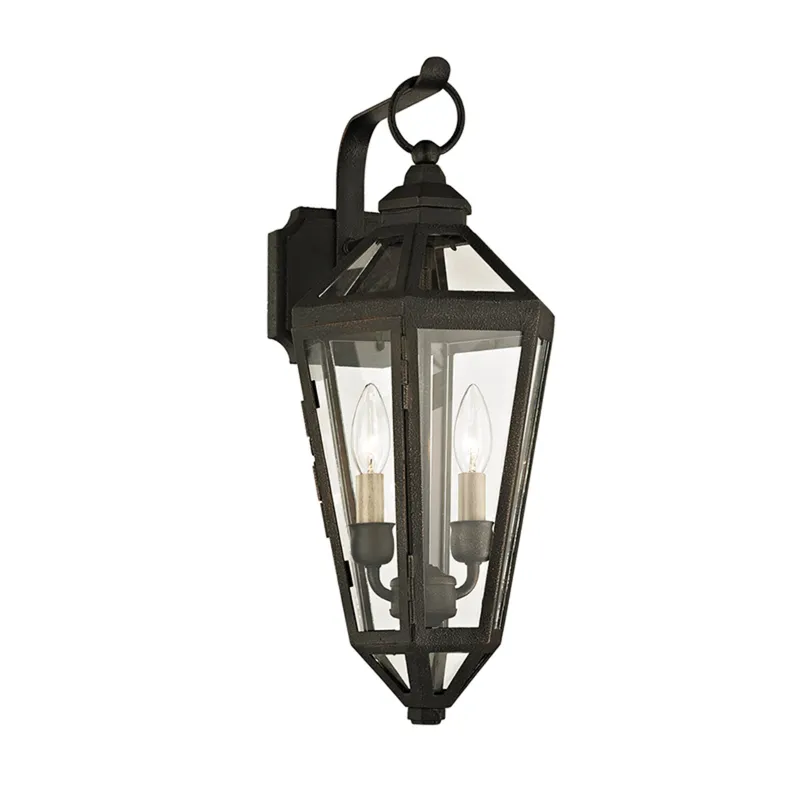 Calabasas 2-Light Exterior Wall Sconce in Vintage Bronze 9W x 20.25H