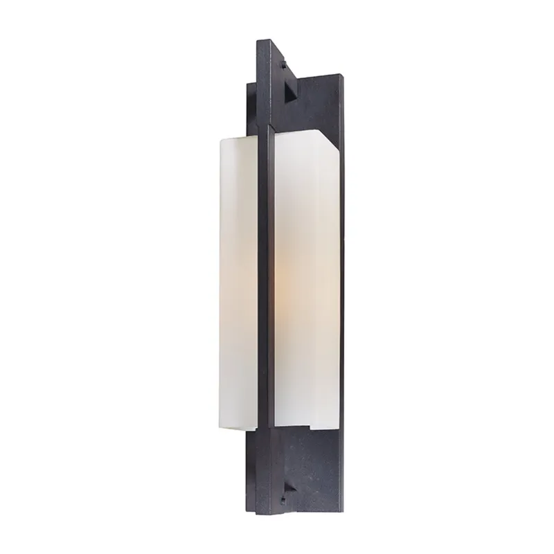 Blade 1-Light Exterior Wall Sconce in Forged Iron 4.75W x 20.5H
