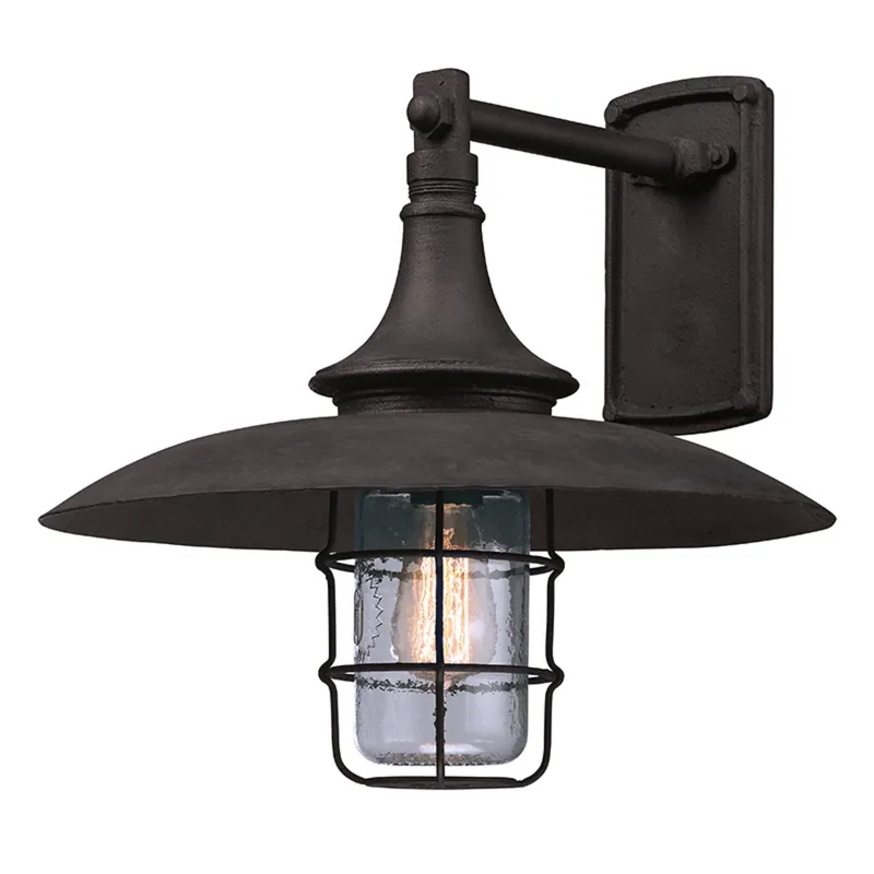 Allegheny 1-Light Exterior Wall Sconce in Heritage Bronze 16.25W x 15.5H