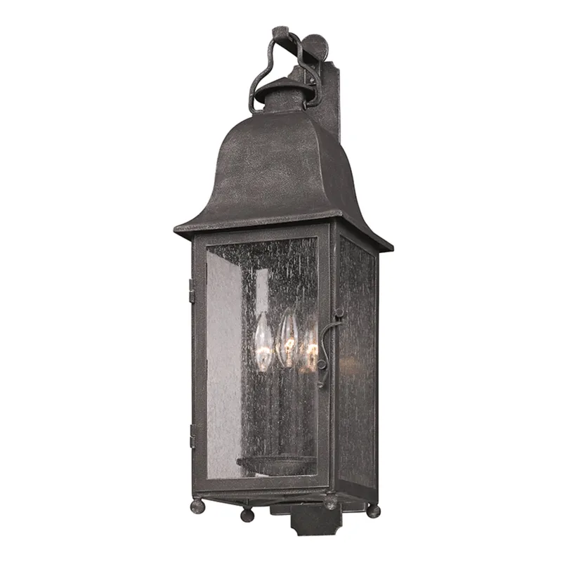 Larchmont 3-Light Exterior Wall Sconce in Vintage Bronze 8W x 25H