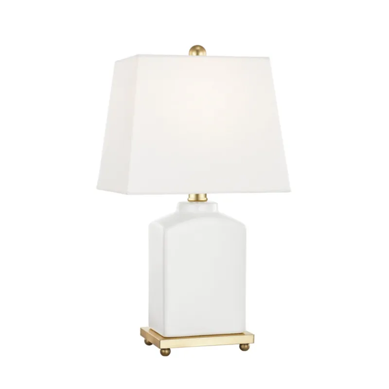 Brynn 1-Light Table Lamp in Cloud 9.5L x 6.5W x 17H