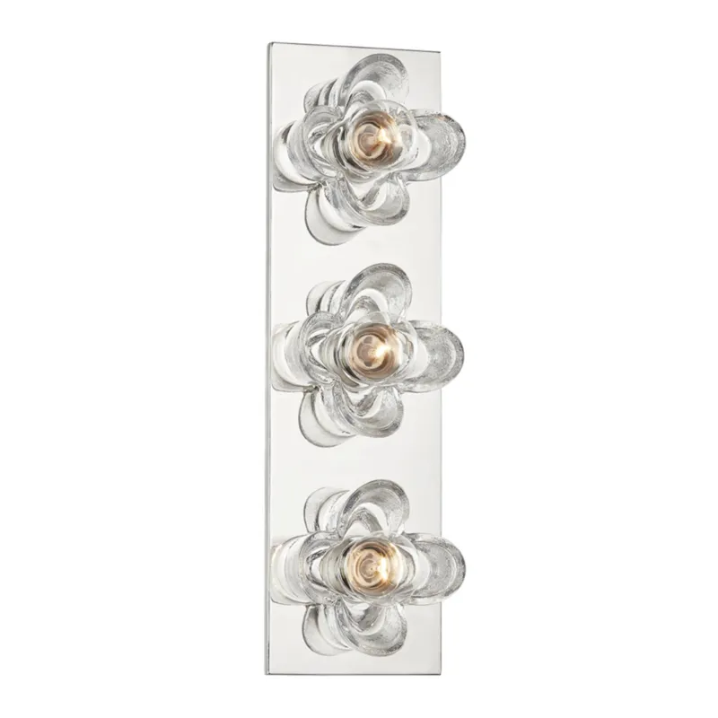 Shea 3-Light Bath and Vanity in Polished Nickel 16.5W x 4.75H