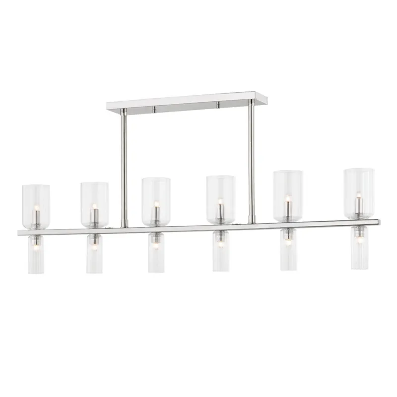 Tabitha 12-Light Linear in Polished Nickel 41.75L x 4.33W x 19.63H