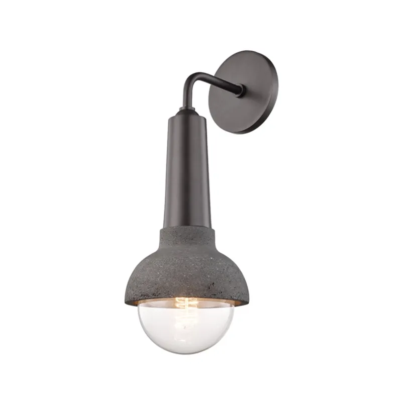 Macy 1-Light Wall Sconce in Old Bronze 6W x 17H