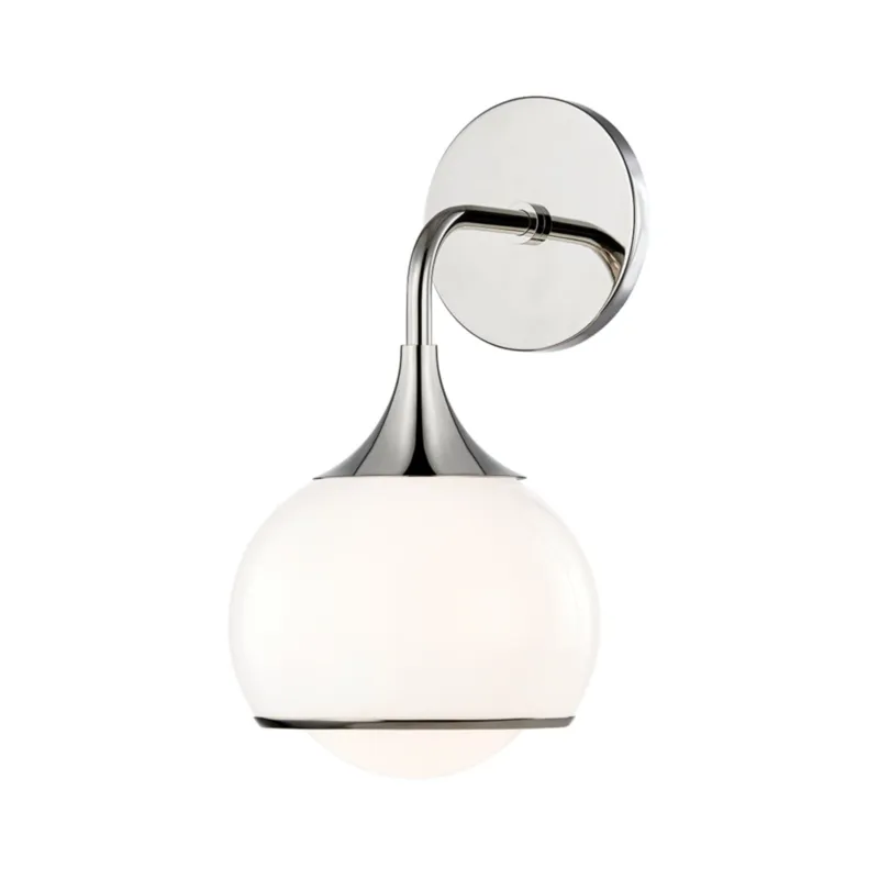 Reese 1-Light Bath and Vanity in Polished Nickel 6.75W x 12.25H