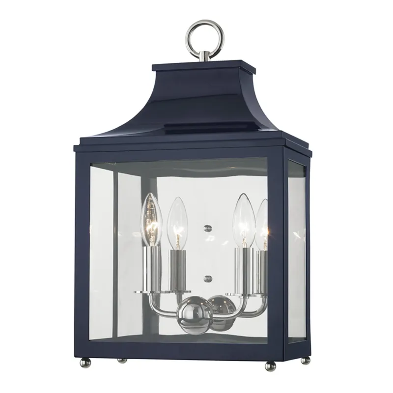 Leigh 2-Light Wall Sconce in Polished Nickel 11.25W x 18.75H