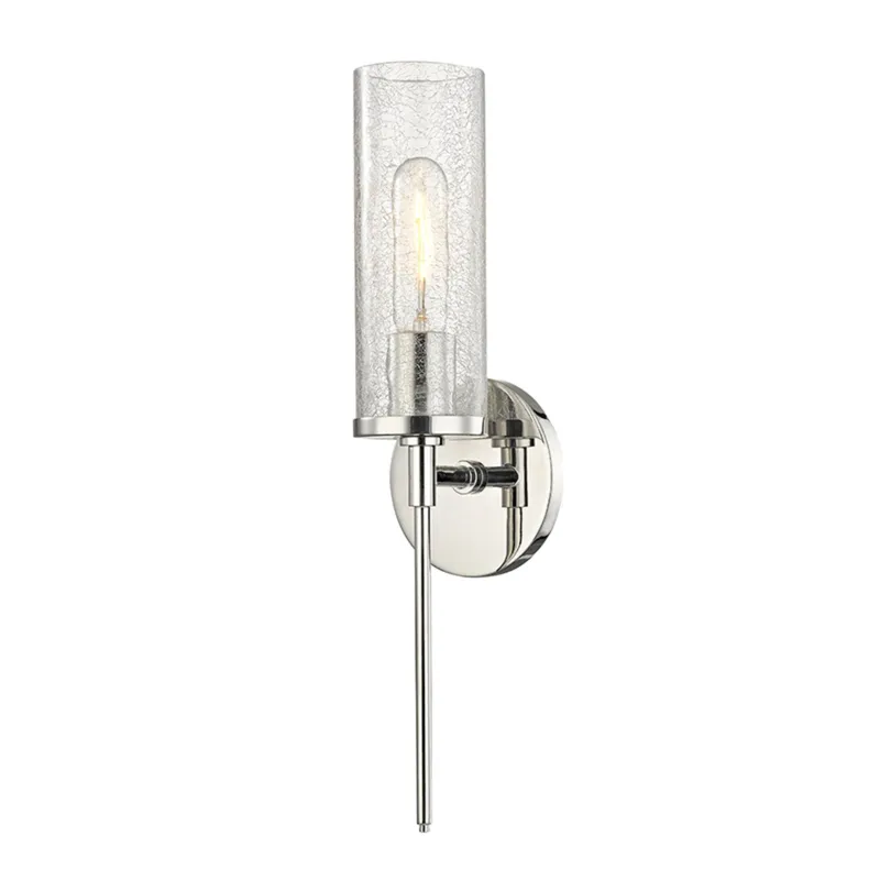 Olivia 1-Light Wall Sconce in Polished Nickel 4.75W x 17.5H
