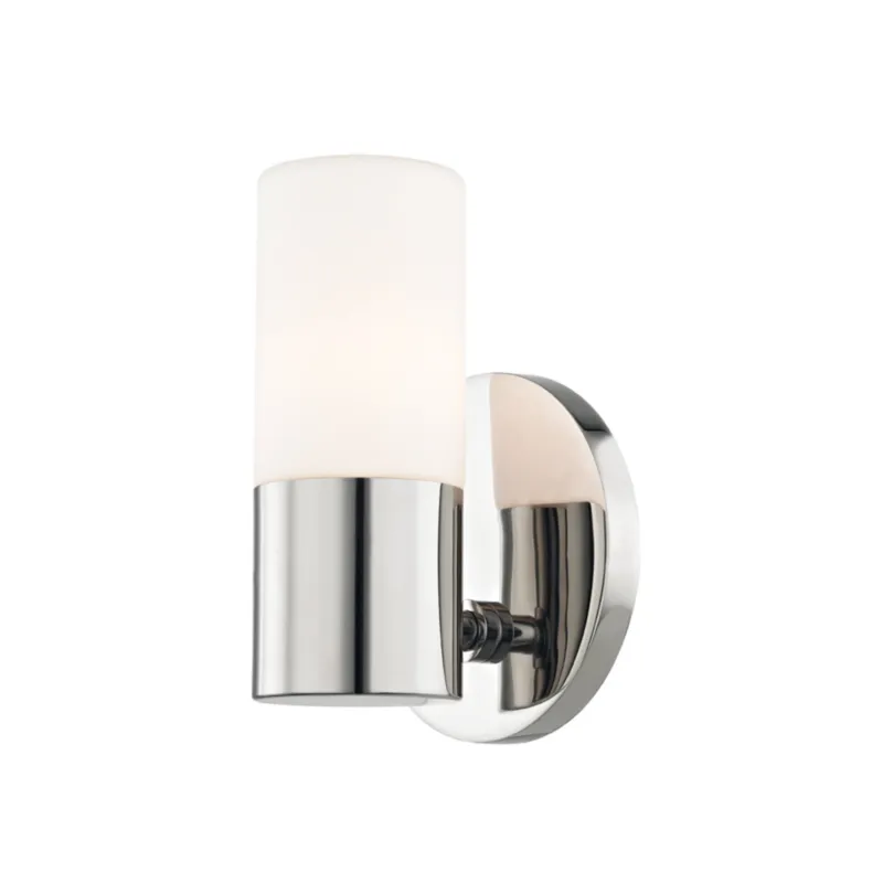 Lola 1-Light Wall Sconce in Polished Nickel 4.75W x 6.75H