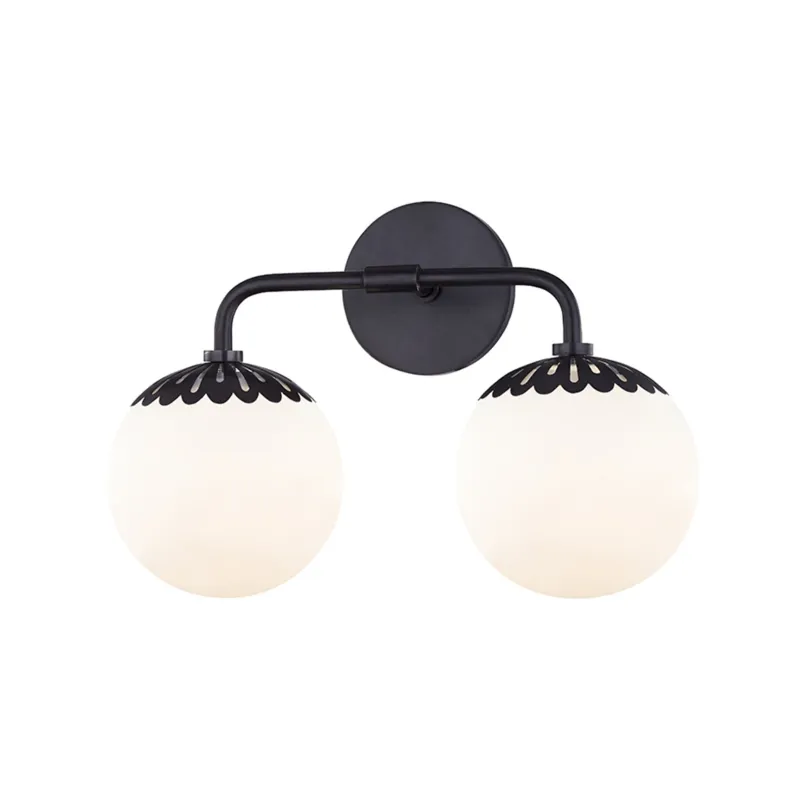Paige 2-Light Bath and Vanity in Old Bronze 15W x 10.5H