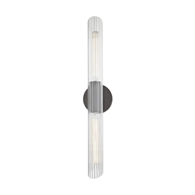 Cecily 2-Light Wall Sconce in Old Bronze 4.75W x 24.75H